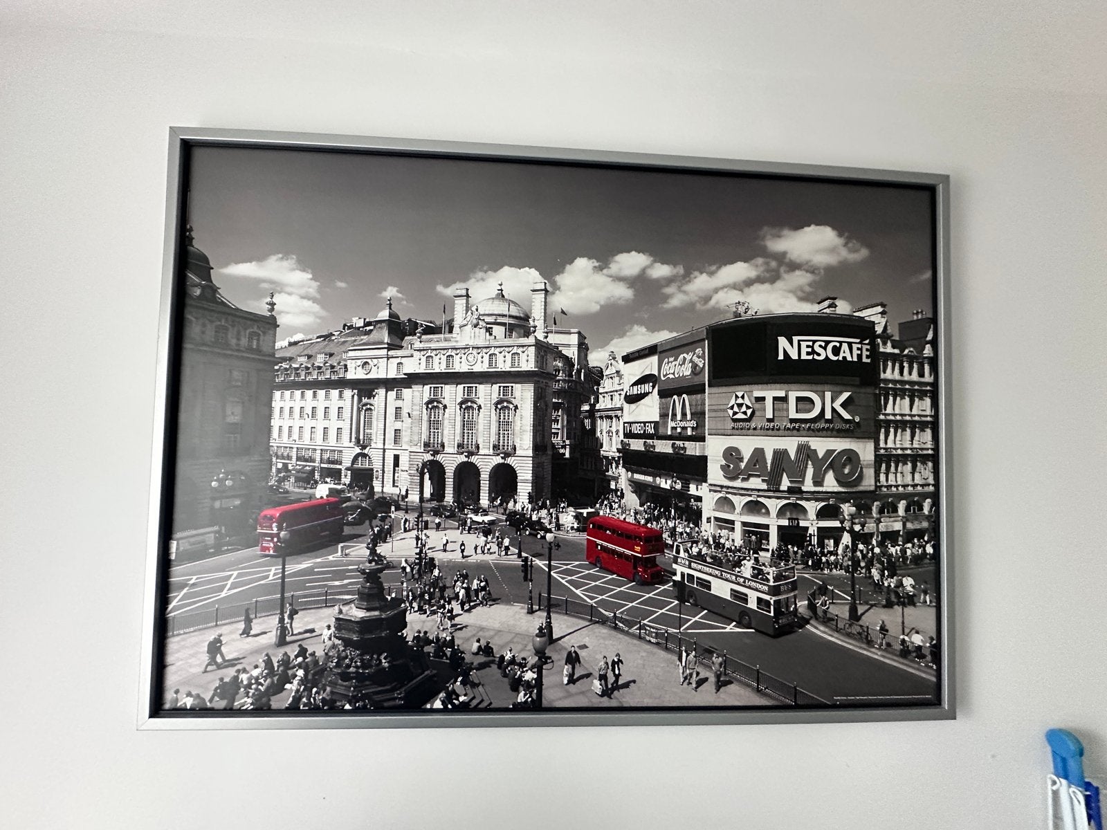 Ikea Ingelijste zwart-wit foto van Londen, Ophalen, Gebruikt, 50 tot 75 cm, 75 tot 100 cm