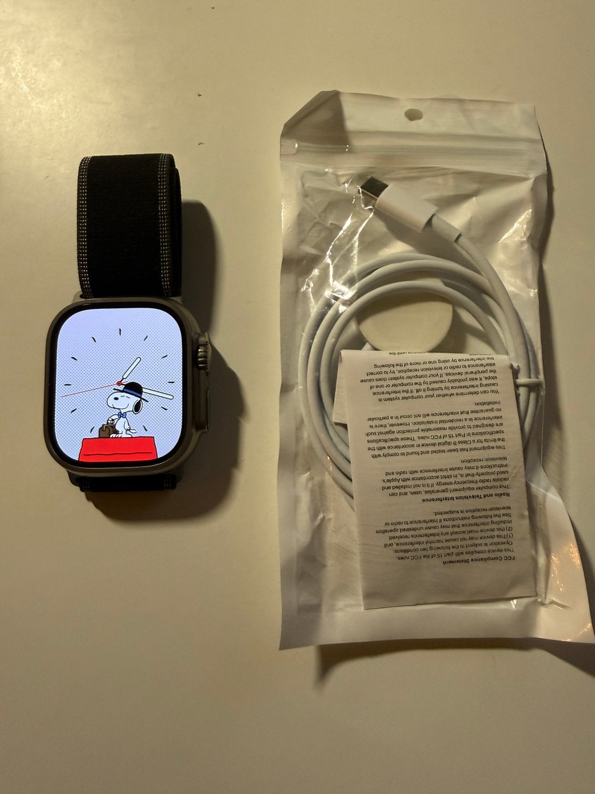 Apple Watch Ultra 3 Titanium, Ophalen, IOS, Zo goed als nieuw, GPS