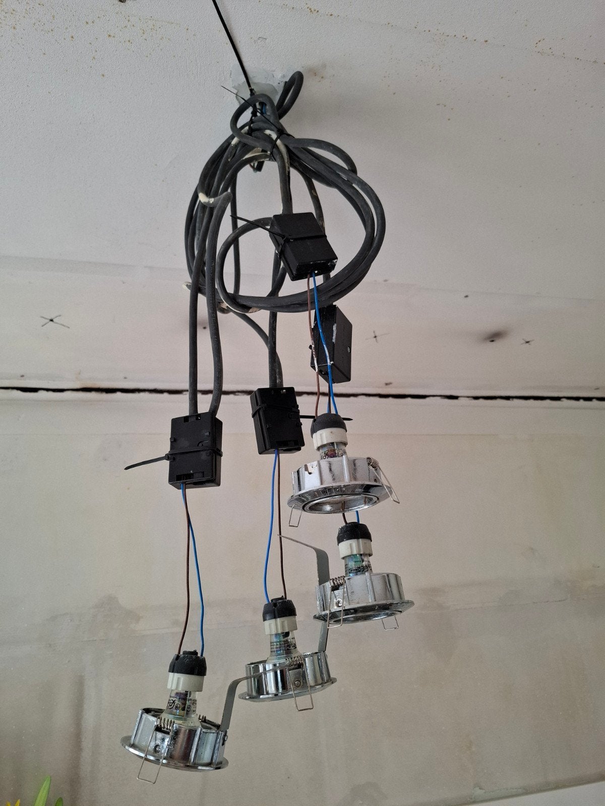 4 dimbare spots met ledlampjes, Gebruikt, Dimbaar, Ophalen of Verzenden, LED