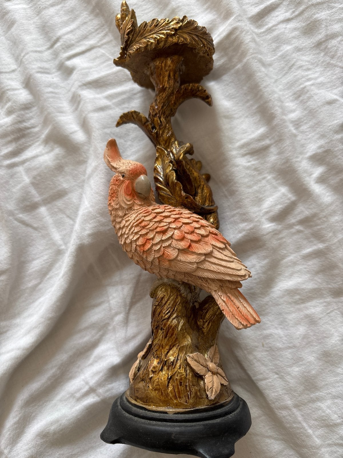 Decoratieve papegaai kandelaar, Ophalen, Overige materialen