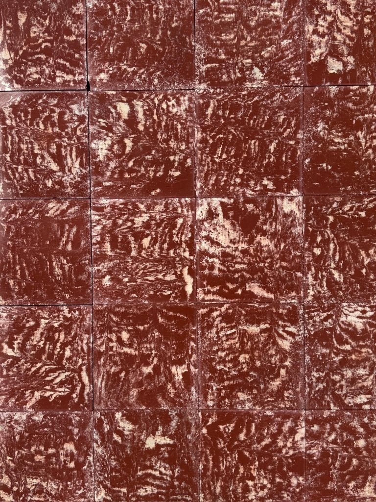 Gevlamde rode cementtegels, Doe-het-zelf en Verbouw, Tegels, Overige materialen, Nieuw, Minder dan 20 cm, Minder dan 5 m²