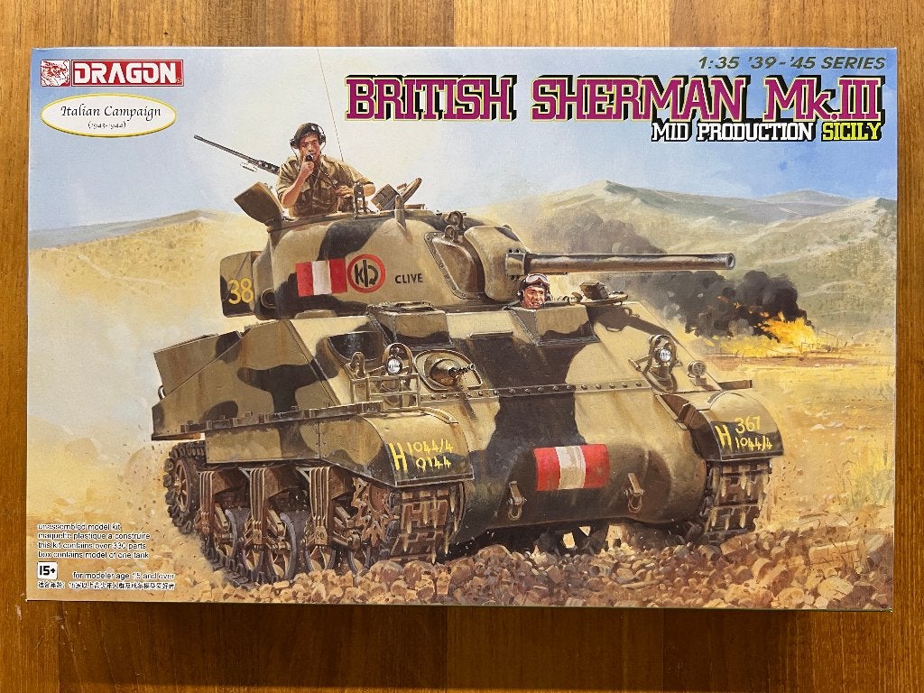 Dragon British Sherman Mk.III 1:35 bouwpakket – 6231, Overige merken, Tank, 1:32 tot 1:50, Nieuw