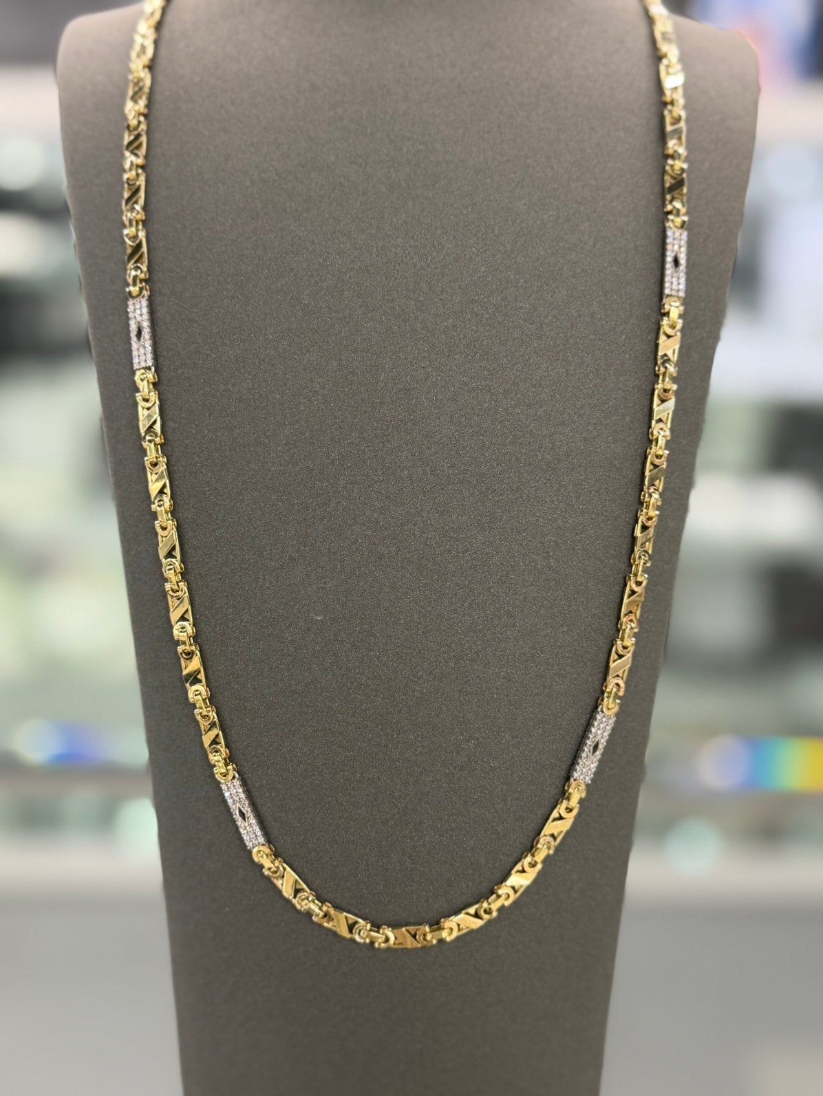 14 Karaat Goud - Ketting - Platte Konings - Nieuw - 31.32Gr, Ophalen of Verzenden, Nieuw, Goud