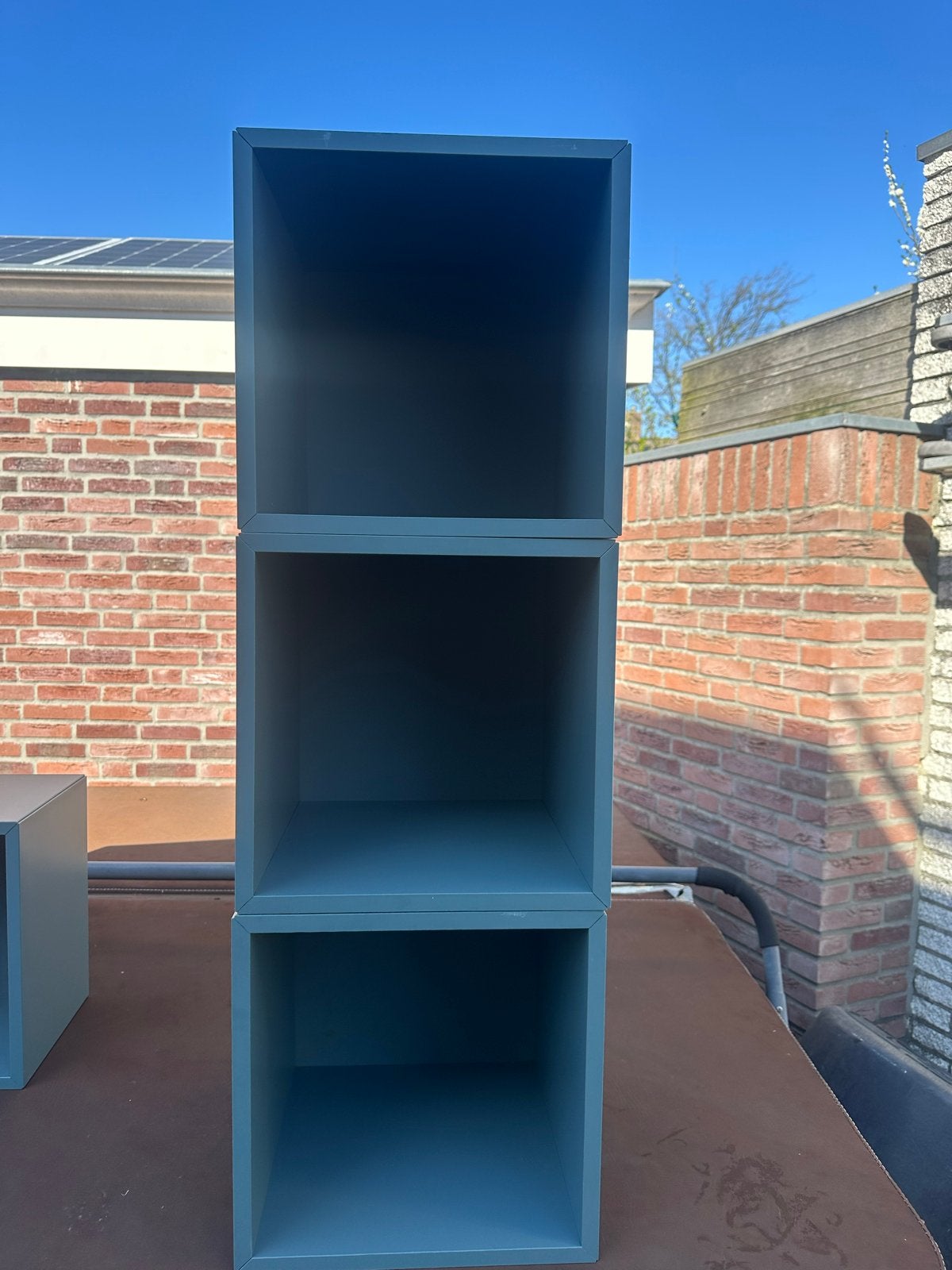 Modulaire Kubus Kast - Blauwgroen - Zo goed als nieuw, Ophalen, Minder dan 50 cm, 100 tot 150 cm, Zo goed als nieuw