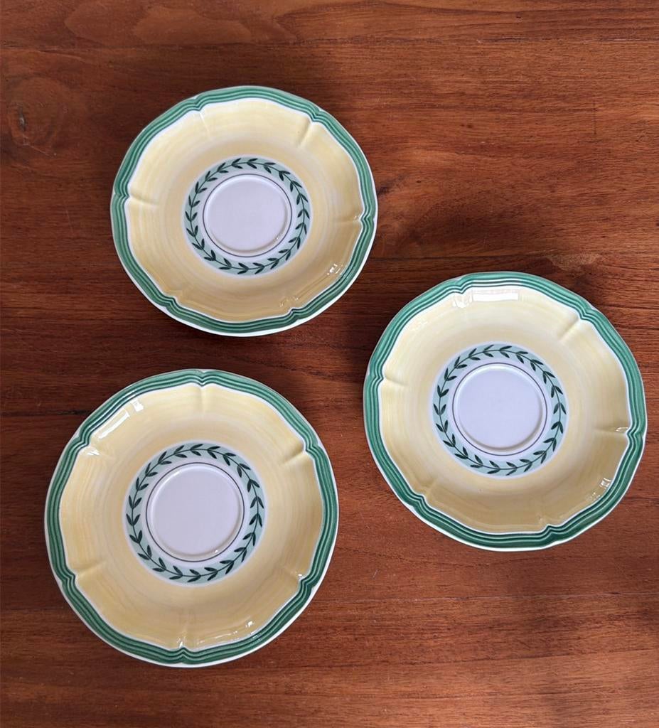 3 Villeroy & Boch French Garden Fleurence schotels, Ophalen of Verzenden, Porselein, Overige stijlen, Kop(pen) en/of Schotel(s)