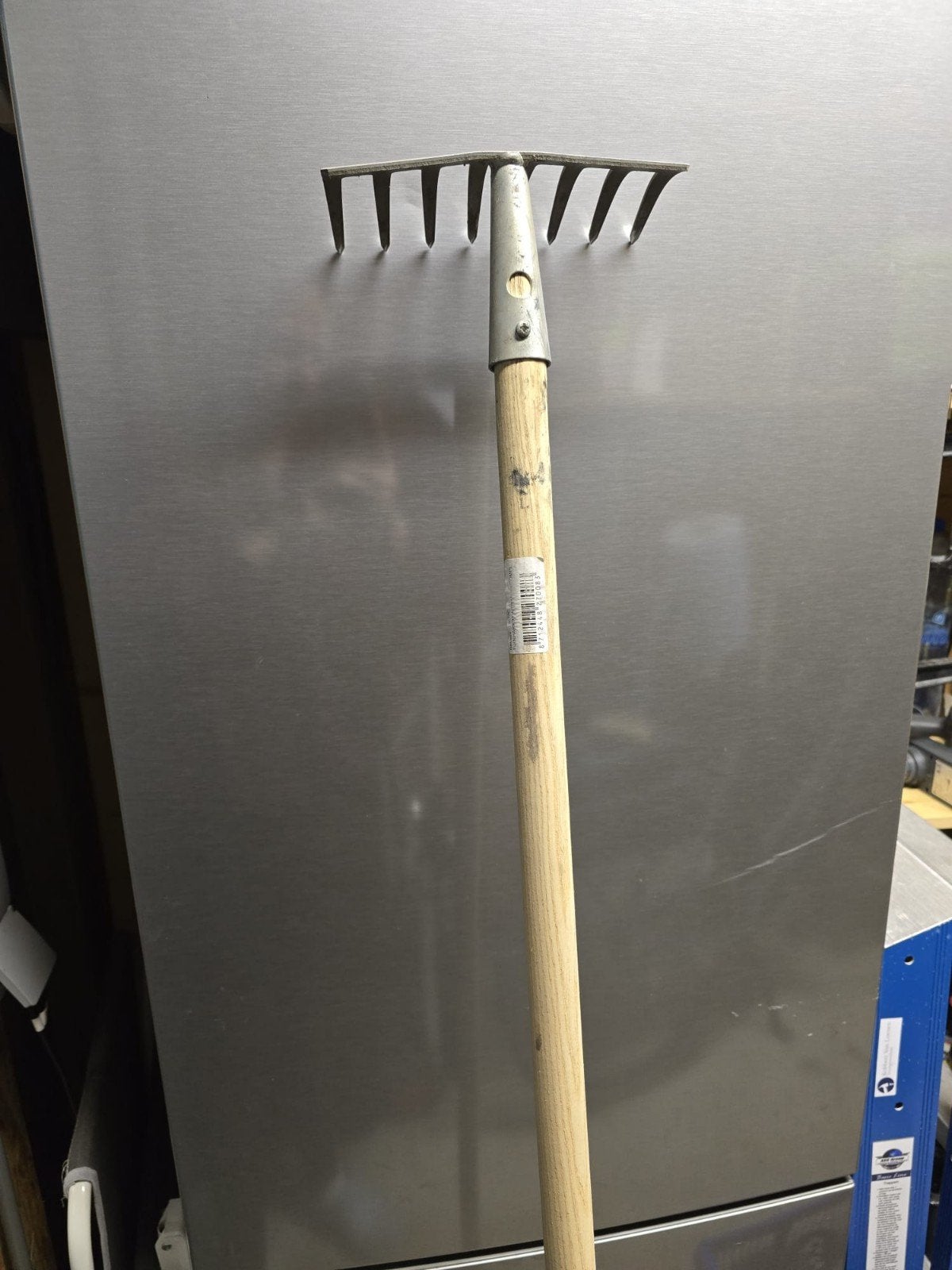 Tuinhark 8-tands met houten steel, Ophalen, Zo goed als nieuw, Hark, Onbekend