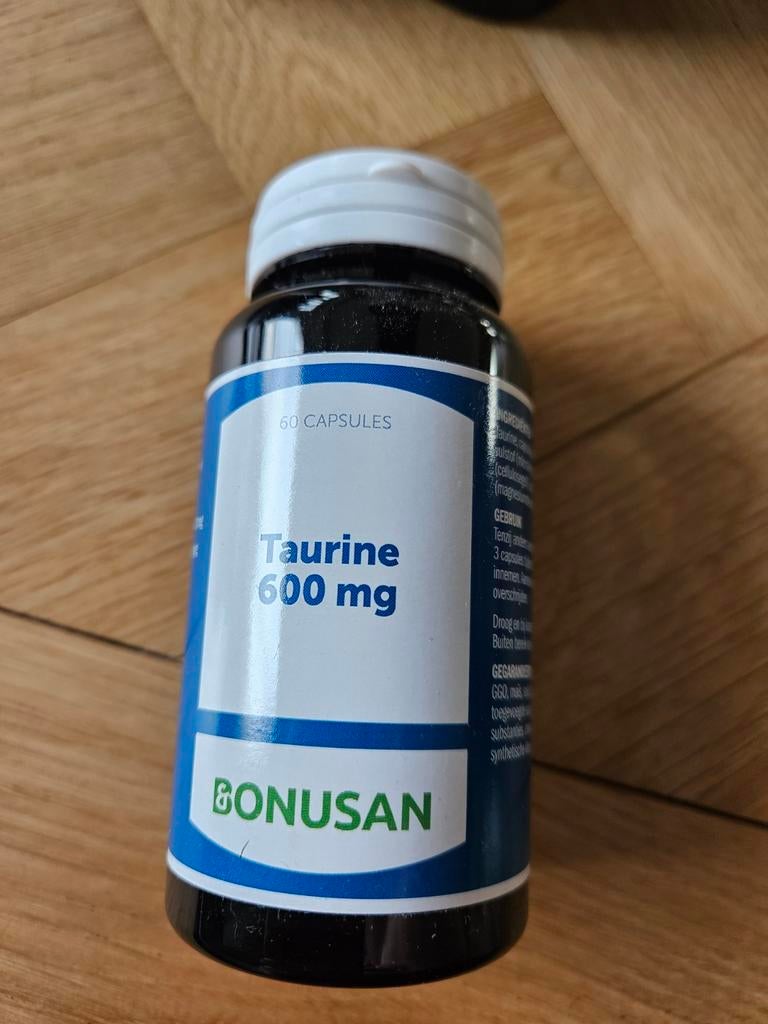 Bonusan Taurine 600 mg, 60 capsules, ongeopend, Ophalen of Verzenden, Nieuw, Overige typen