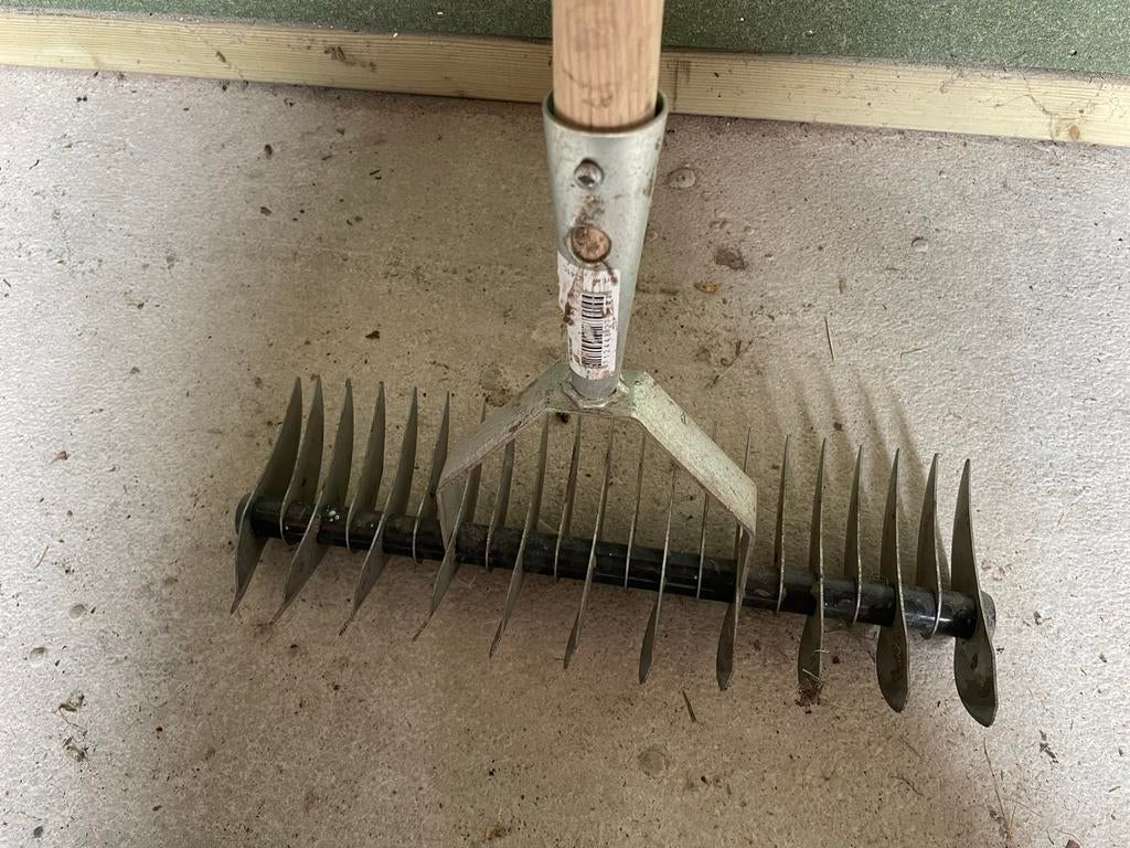 Verticuteerhark, Ophalen, Gebruikt