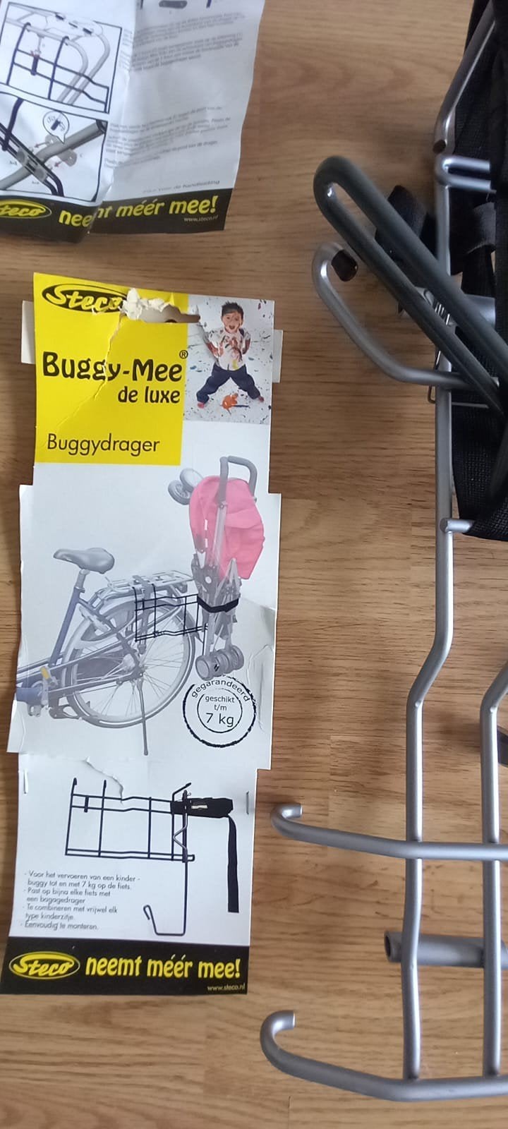 Steco Buggy-Mee de Luxe Buggydrager voor fiets, Fietsen en Brommers, Fietsaccessoires | Buggydragers, Ophalen, Zo goed als nieuw