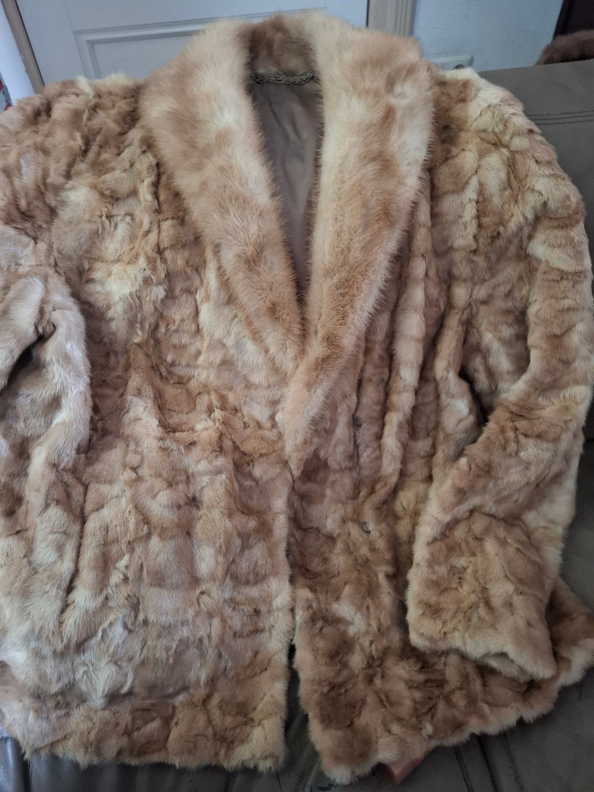 Dora van de Ven Bontjas - Vintage en Elegant, Bruin, Maat 42/44 (L), Dora van de Ven, Ophalen of Verzenden