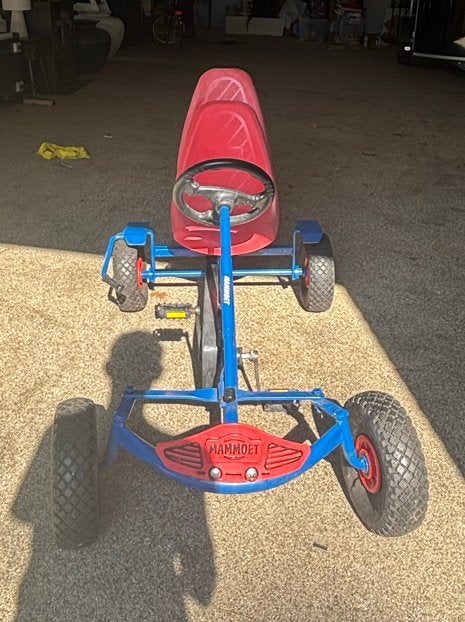 Mammoet skelter met 2 zitjes – verstelbaar – goede staat, Ophalen, Gebruikt, Mammoet, Duozit