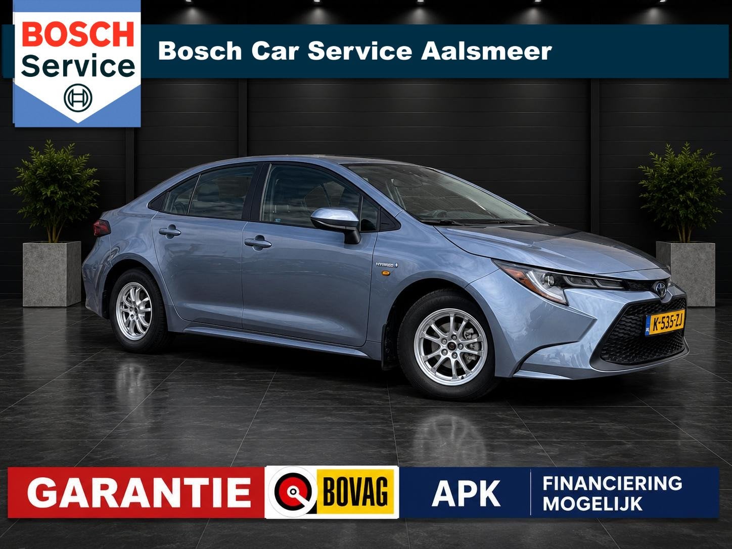 Toyota Corolla 1.8 Hybrid Business Intro / Camera / Leer / C, Gebruikt, 4 cilinders, Blauw, Corolla