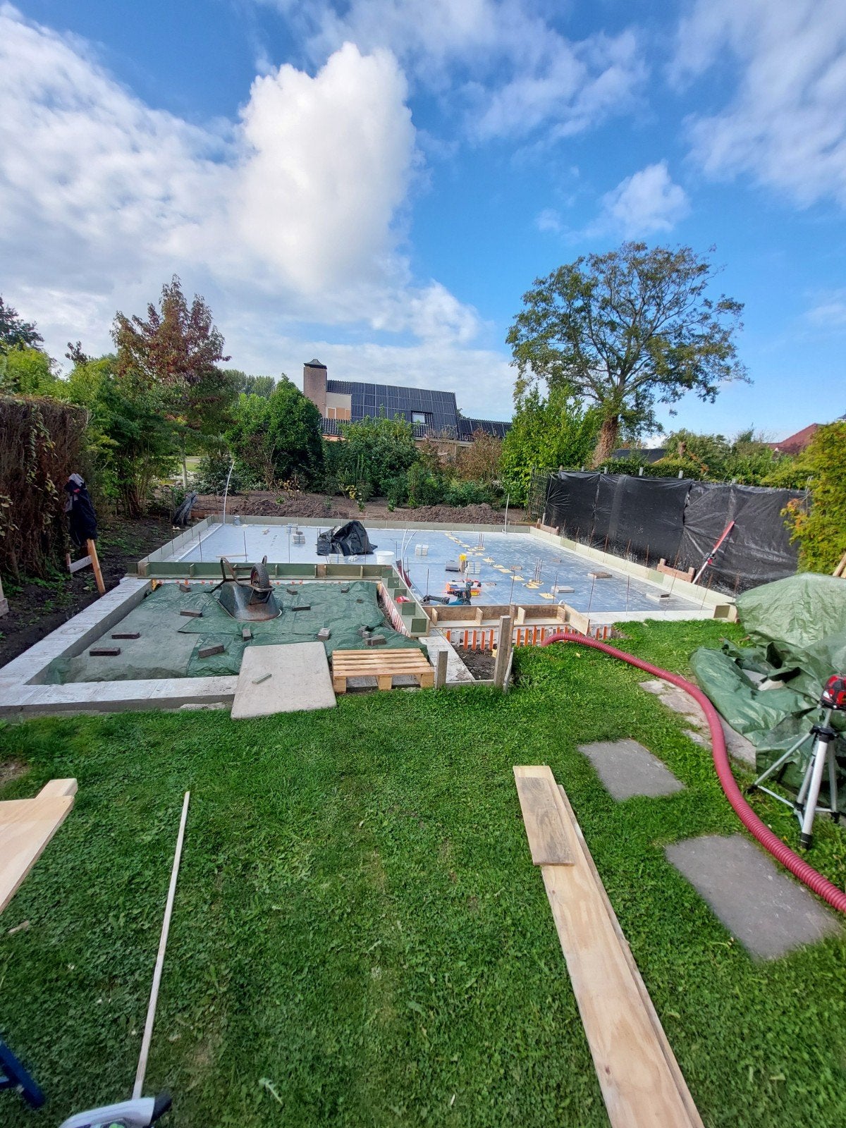 Bekisting voor betonvloer - 30m, 20cm vloer dikte, Ophalen, Gebruikt, Overige typen, 200 tot 250 cm