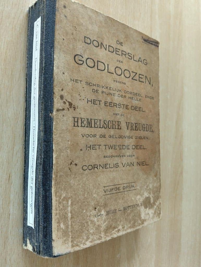 Nr. 1056 Cornelis van Niel, De donderslag der Godloozen en d, Ophalen of Verzenden, Cornelis van Niel
