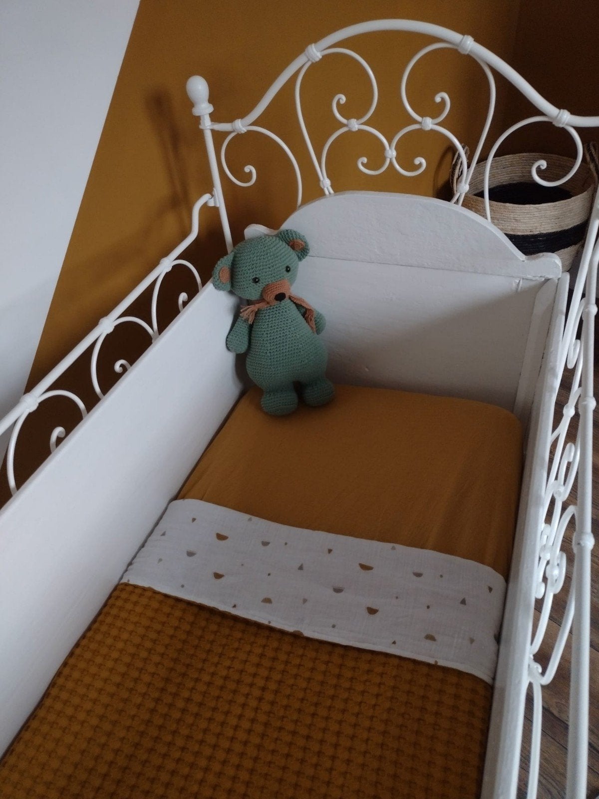 Frans brocant baby ledikant, Ophalen