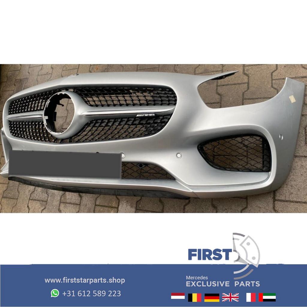 W190 AMG GT BUMPER COMPLEET Mercedes GT GTC GTS AMG VOORBUMP, Gebruikt, -, Voor, Ophalen of Verzenden