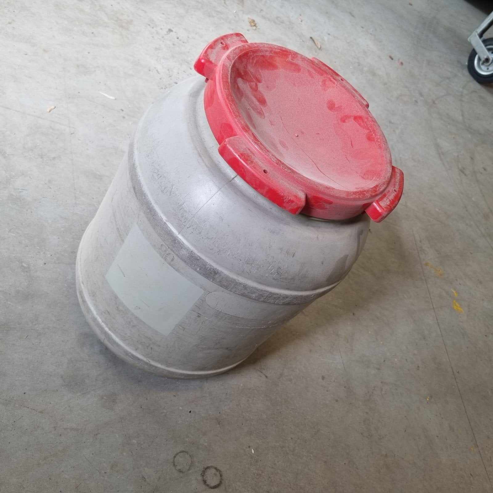 Zuurkoolvat waterdicht - 46cm hoog, 30cm rond, dik plastic, Ophalen of Verzenden, Gebruikt