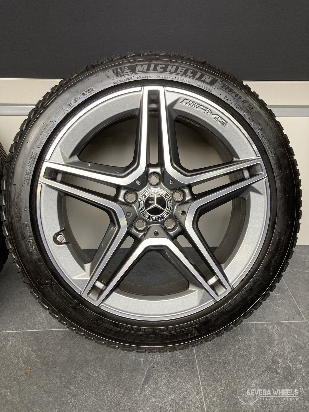 18” originele Mercedes A W177 AMG velgen + allseason banden, Auto-onderdelen, Banden en Velgen, 18 inch, Gebruikt, -, -