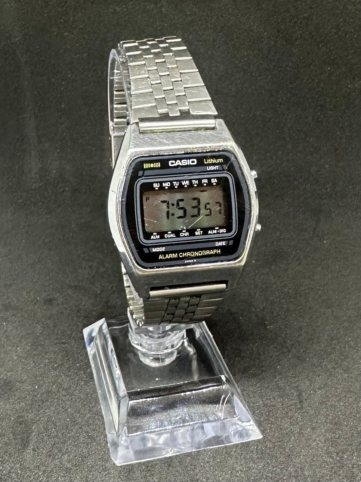 Casio horloge vintage ‘80 A659, Casio, Gebruikt, Staal, Polshorloge