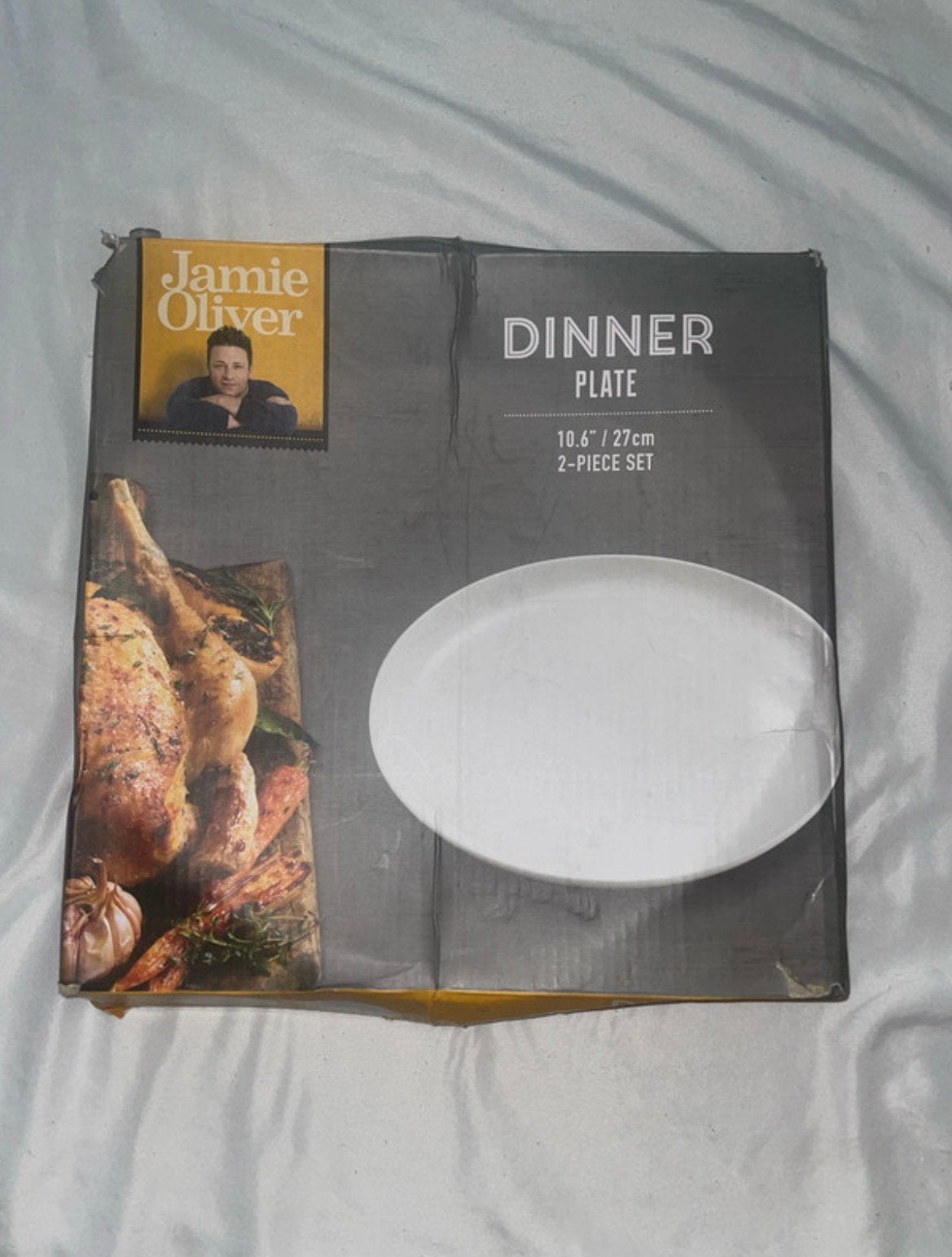 Jamie Oliver dinerborden 27 cm – set van 2, Verzenden, Zo goed als nieuw, Overige stijlen, Bord(en)