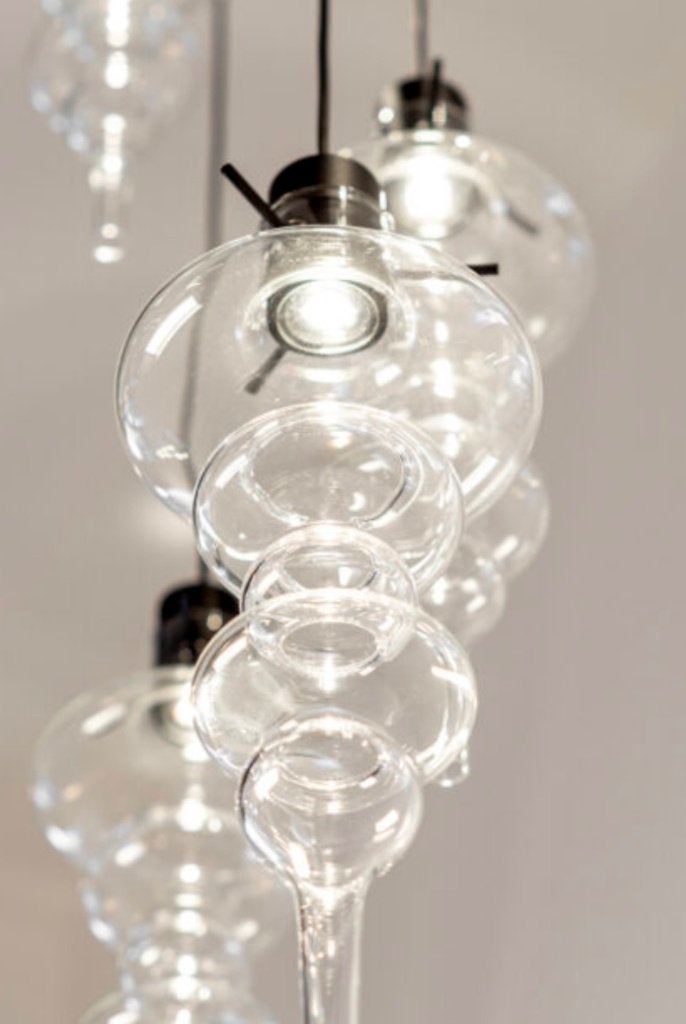 Nog nieuw design hanglamp van Ilfari Reflexx twv € 3250,00!, Info@ilfari.nl, Ophalen of Verzenden, Glas, Ilfari