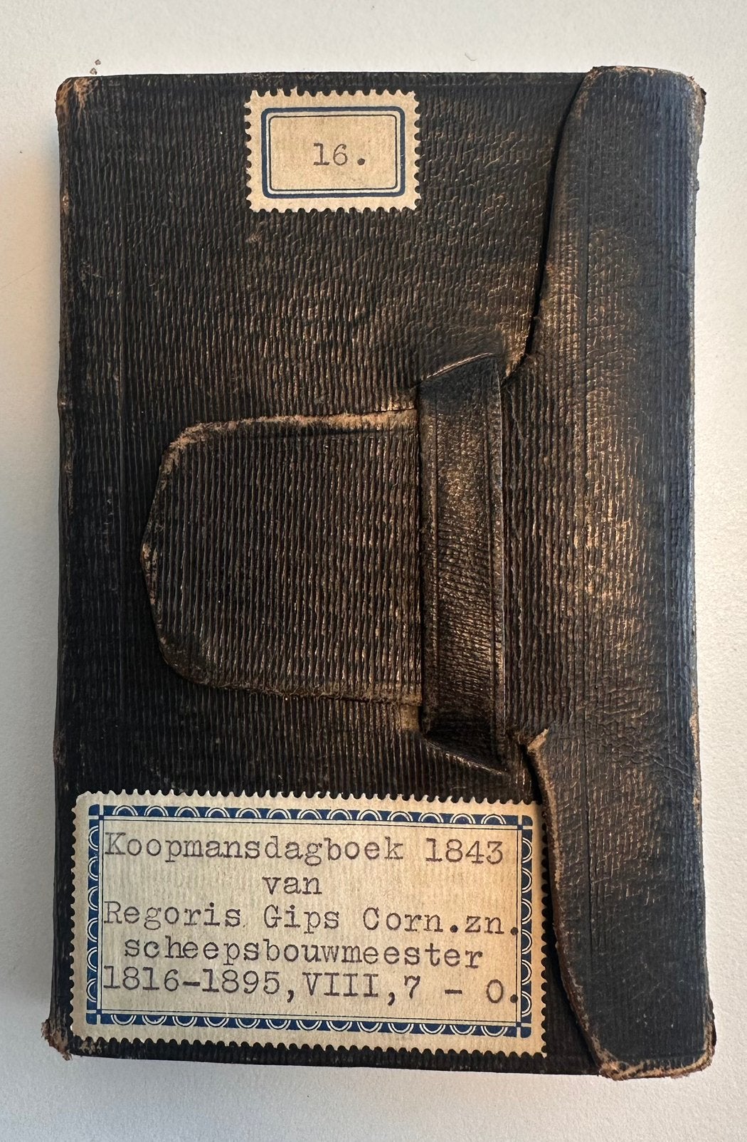 Zeldzaam koopmansboekje scheepsbouwer Gips 1843, Ophalen of Verzenden