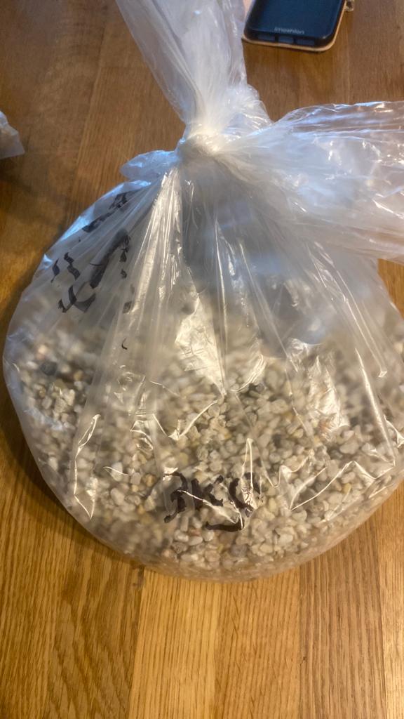 Bodembedekker voor aquarium 3kg, Tuin en Terras, Grind, Keien en Split, Ophalen, Zandsteen, Nieuw, Split