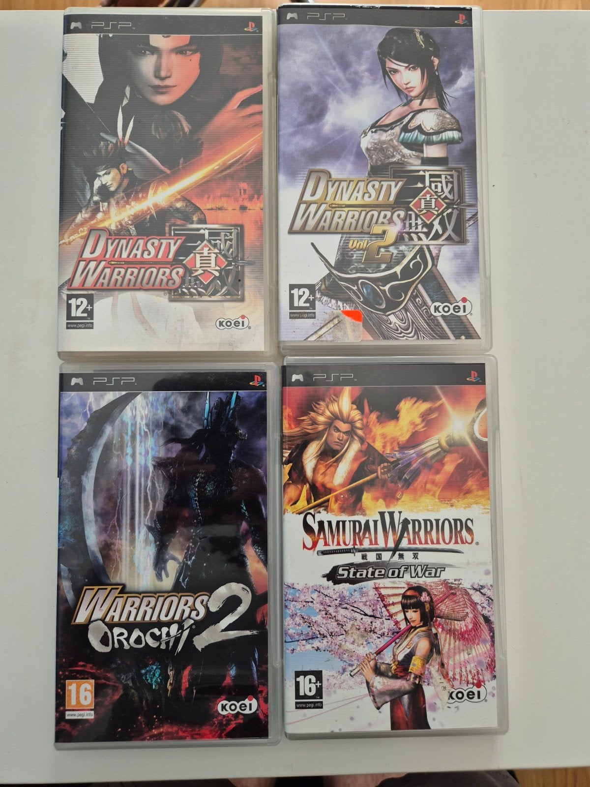 PSP Games - Diverse collectie (Dynasty Warriors, Valhalla Kn, Spelcomputers en Games, Gebruikt, 1 speler, Vanaf 12 jaar, Ophalen