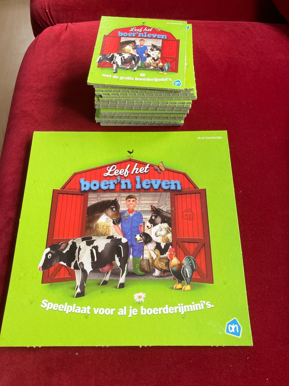 AH Boerderij Speelplaat - Leef het boer'n leven, Verzenden, Zo goed als nieuw, Jongen of Meisje