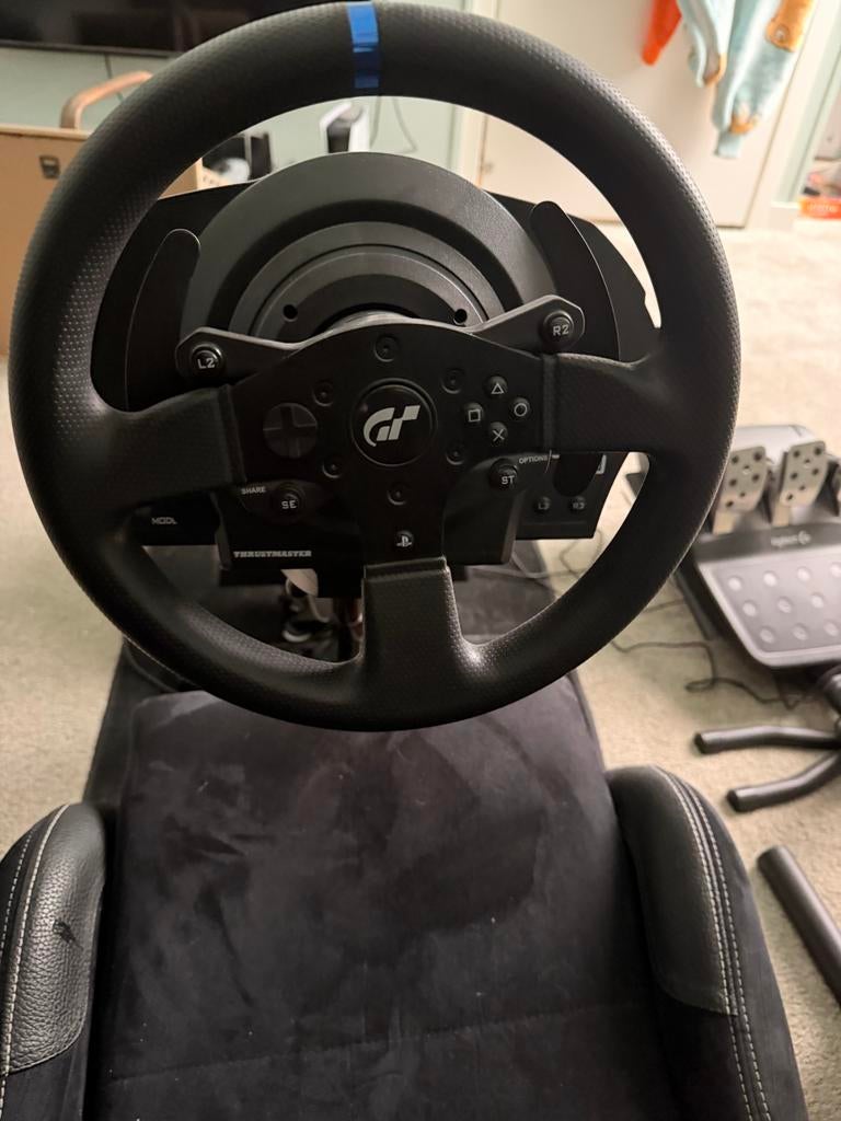 Playseat Evolution Suède met Thrustmaster T300 RS GT, Spelcomputers en Games, Ophalen, Zo goed als nieuw, Controller, Sony PlayStation