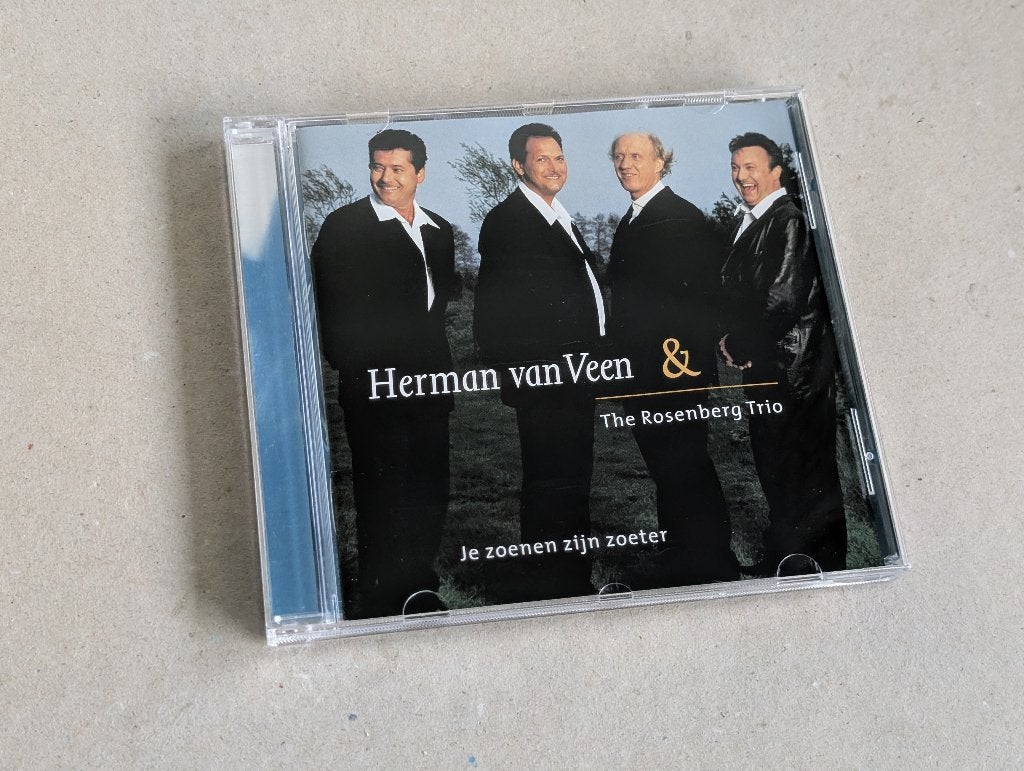 Herman van Veen & Rosenberg Trio: Je zoenen zijn zoeter (CD), Cabaret of Kleinkunst, Ophalen of Verzenden, Zo goed als nieuw, Album