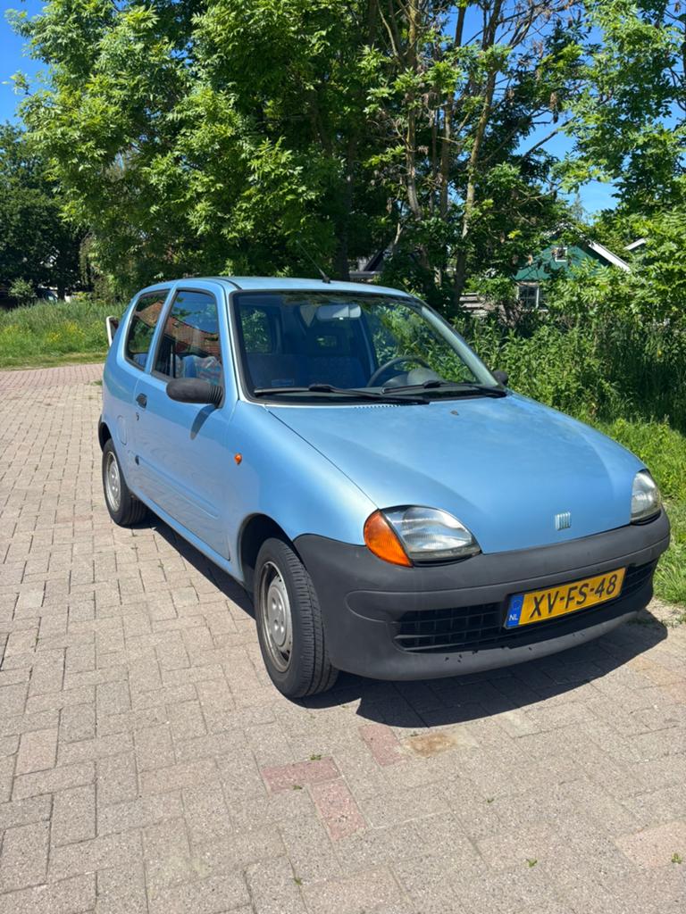 Fiat Seicento 0.9 SPI 1999 Blauw, Auto's, Stof, Seicento, 400 kg, Handgeschakeld