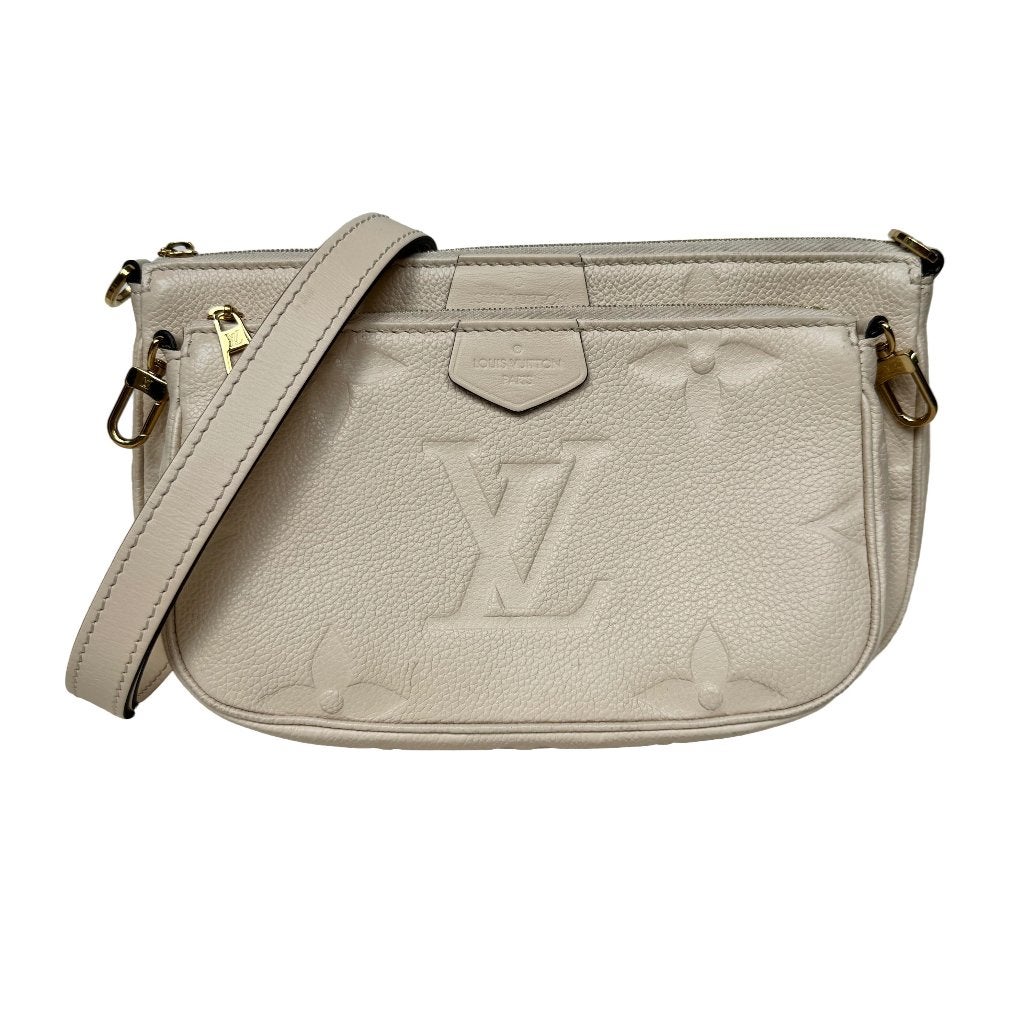 Louis Vuitton multi pochette creme beige crossbody tas multi, Verzenden, Zo goed als nieuw, Beige, Handtas