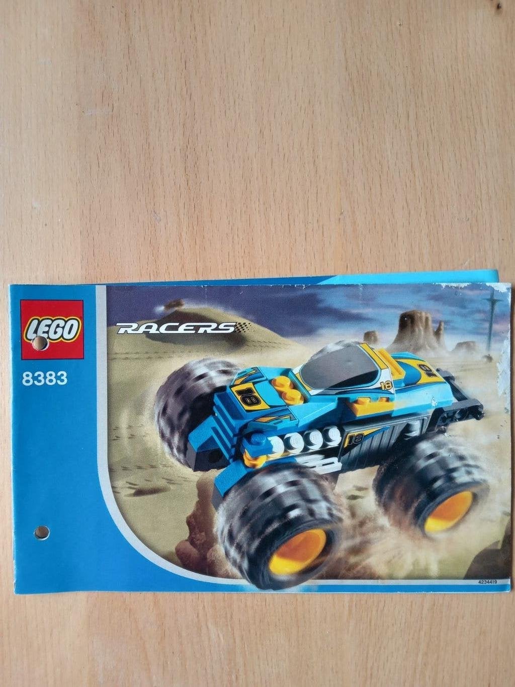 LEGO Racers 8383 Nitro Terminator BOEKJE, Gebruikt, Lego, Accessoire, Ophalen of Verzenden