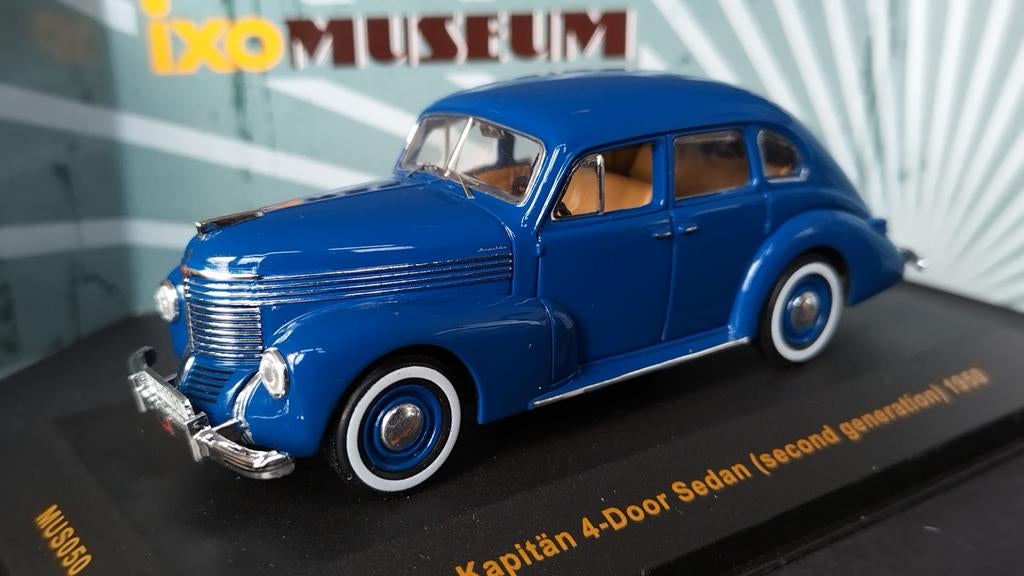 Opel Kapitan 1950 1:43 Ixo Museum Pol, Hobby en Vrije tijd, Modelauto's | 1:43, Ixo, Auto, Verzenden, .