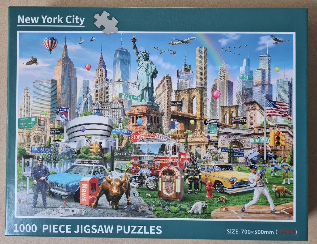 Mooie puzzel: New York City., Ophalen of Verzenden, 500 t/m 1500 stukjes, Zo goed als nieuw, Legpuzzel