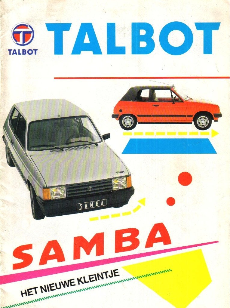 Folder Talbot Samba 1982, Ophalen of Verzenden, Gelezen, Overige merken