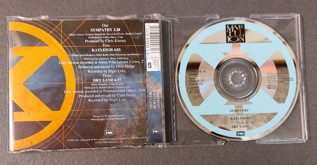 Marillion CD-SINGLE NIEUW ! Sympathy + Kayleigh-Live, Verzenden, Nieuw in verpakking, Pop, Eerste persing