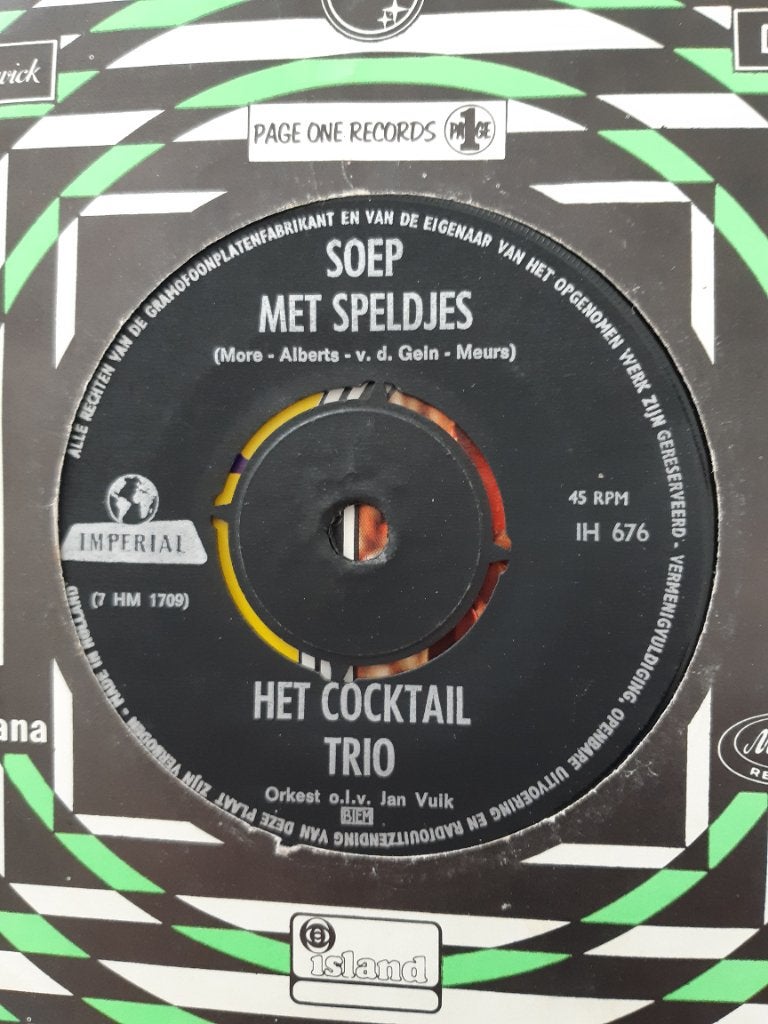 Het Coctail trio  , Soep met speldjes  , Happening , single, Ophalen of Verzenden, Gebruikt, Nederlandstalig
