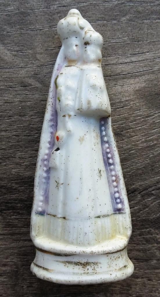 1850 Klein Vuistbeeldje Zakheilige Brussels Porselein Maria, Ophalen of Verzenden