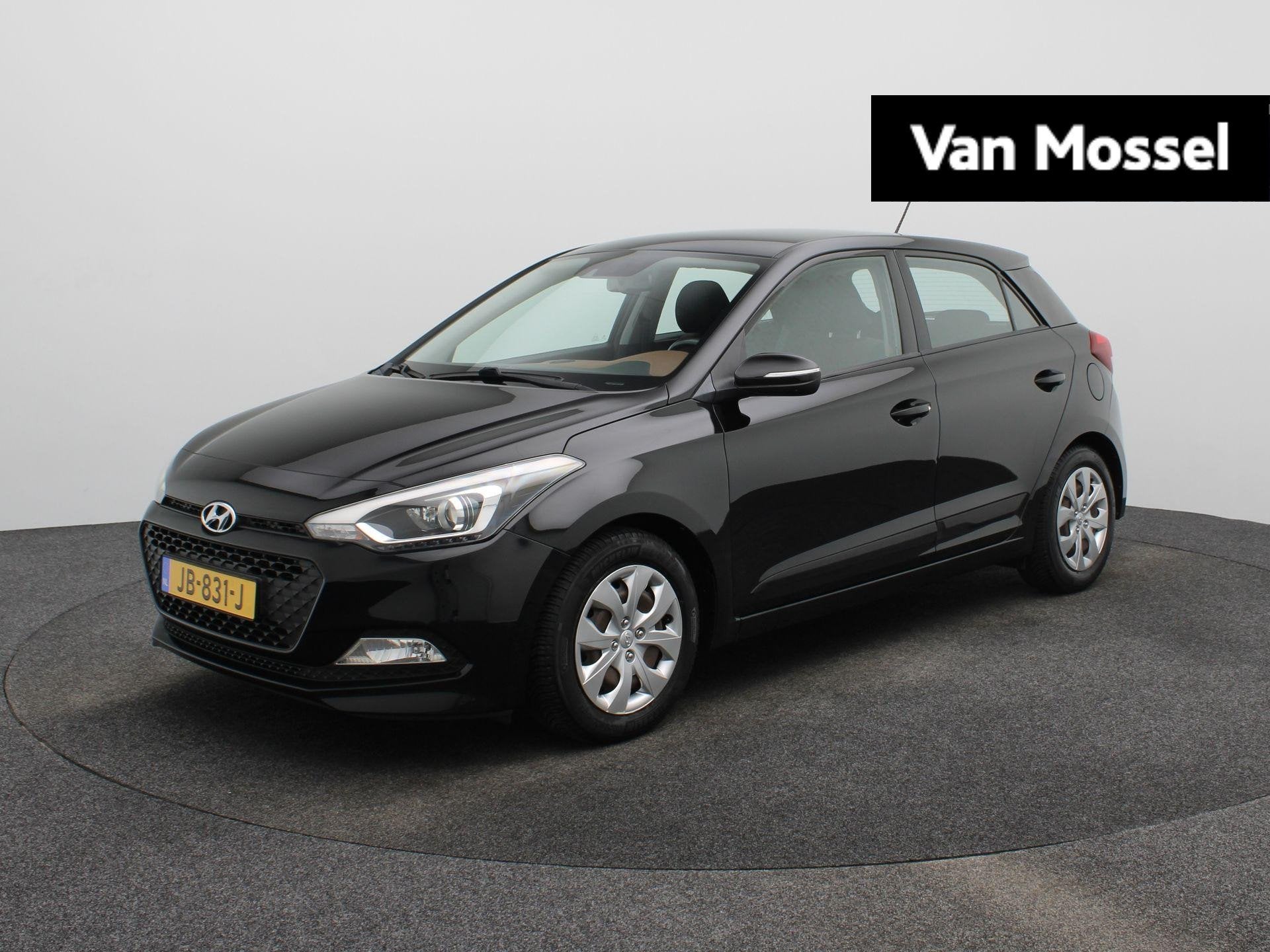 Hyundai i20 1.2 HP i-Motion Comfort | Cruise Control | Start, Auto's, Zwart, 4 cilinders, Zwart, Origineel Nederlands