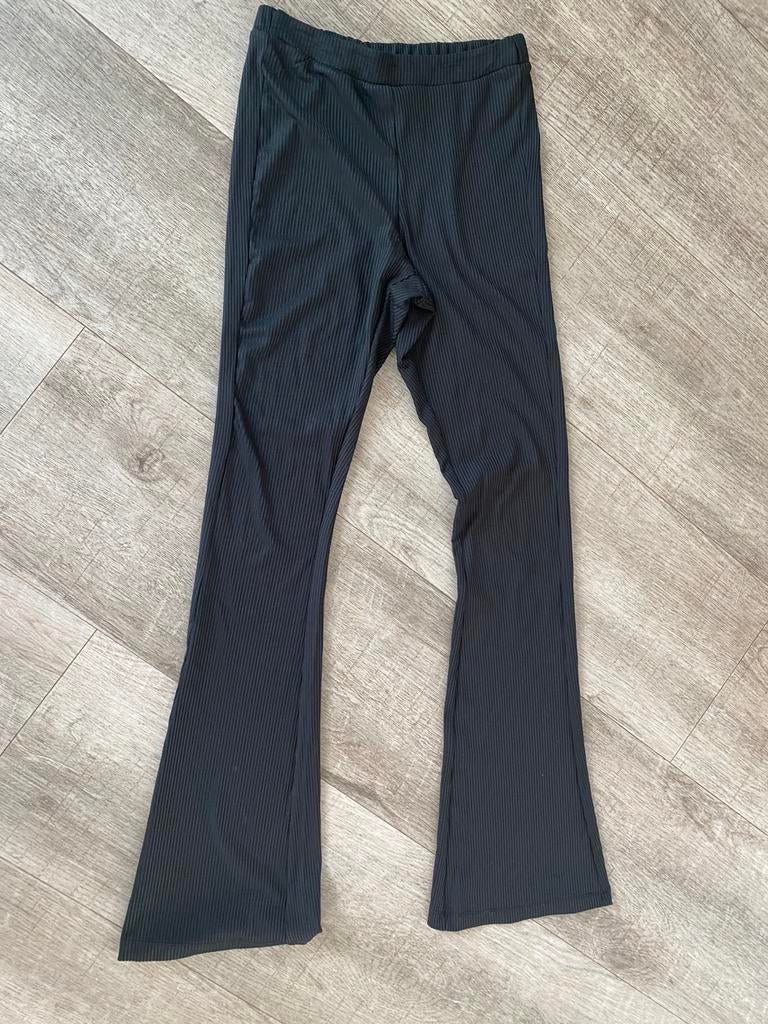 Flared broek, Ophalen of Verzenden, Zo goed als nieuw, Zwart, Lang