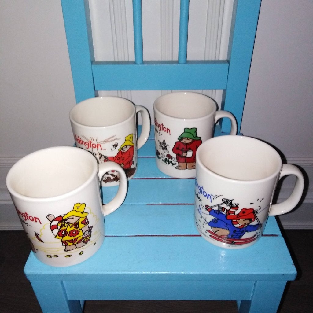 Paddington seizoen mokken spring, summer, autumn, winter, Huis en Inrichting, Keuken | Servies, Ophalen, Gebruikt, Mok, Overige stijlen