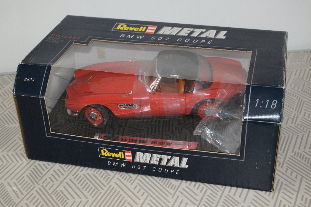 miniatuur auto 1:18 nieuw revell bmw 507 coupe rode, Ophalen of Verzenden, Nieuw, Revell