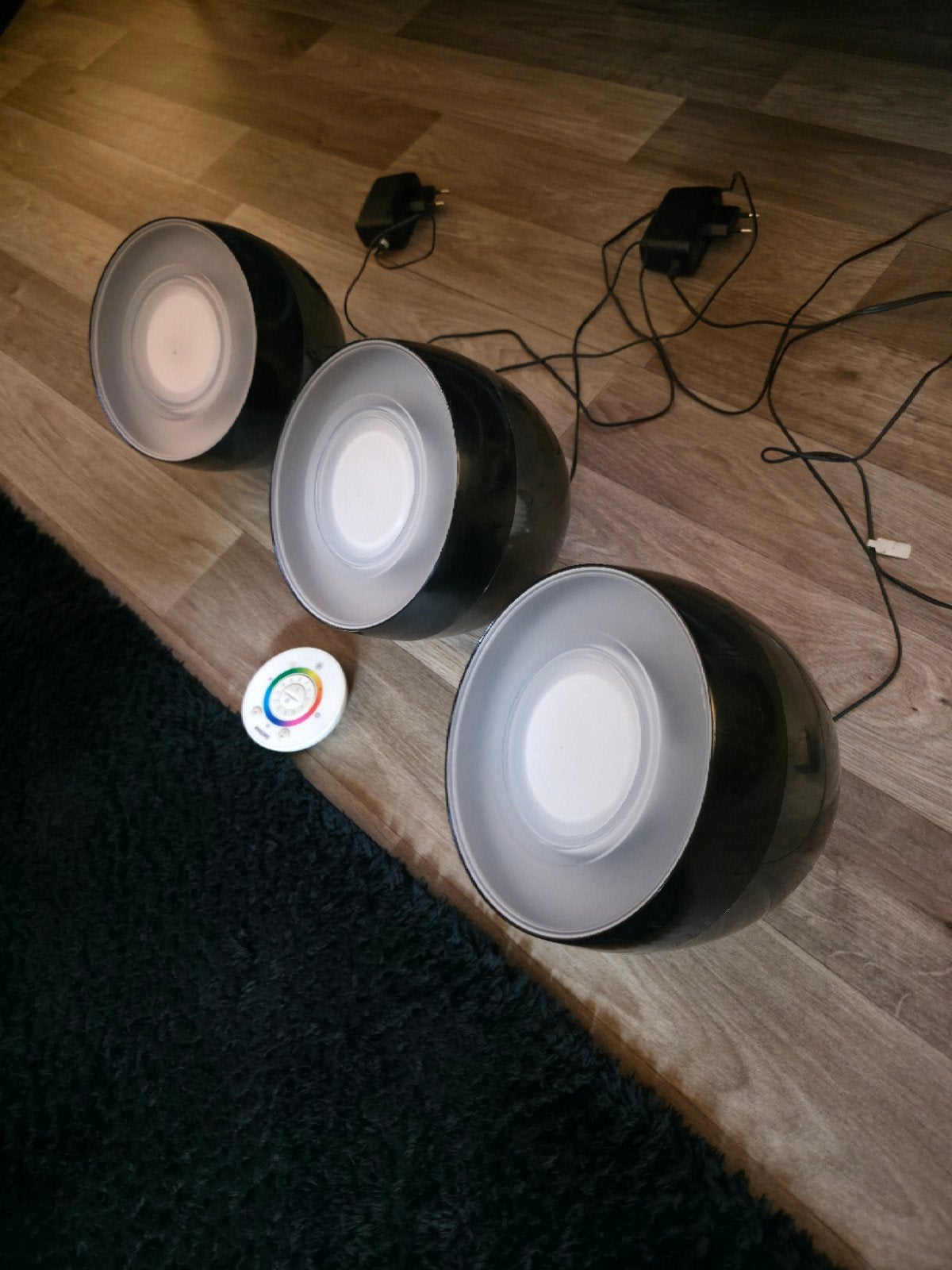 Philips Iris Lampen (3 stuks) met afstandsbediening, Ophalen of Verzenden, Gebruikt, Modern, Sfeervol