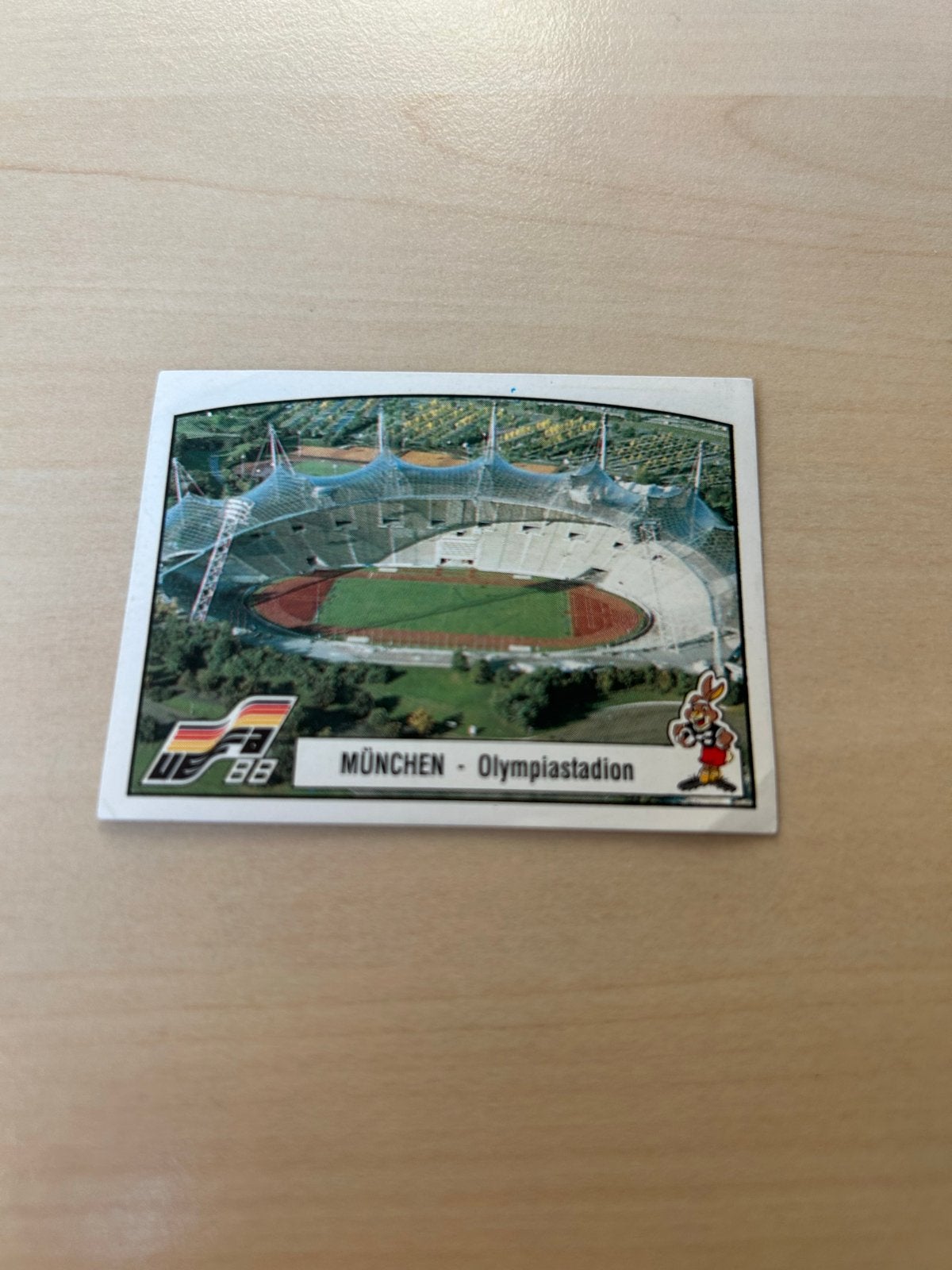 Panini EURO 88 Sticker - München Olympiastadion, Ophalen of Verzenden, Zo goed als nieuw, Sport
