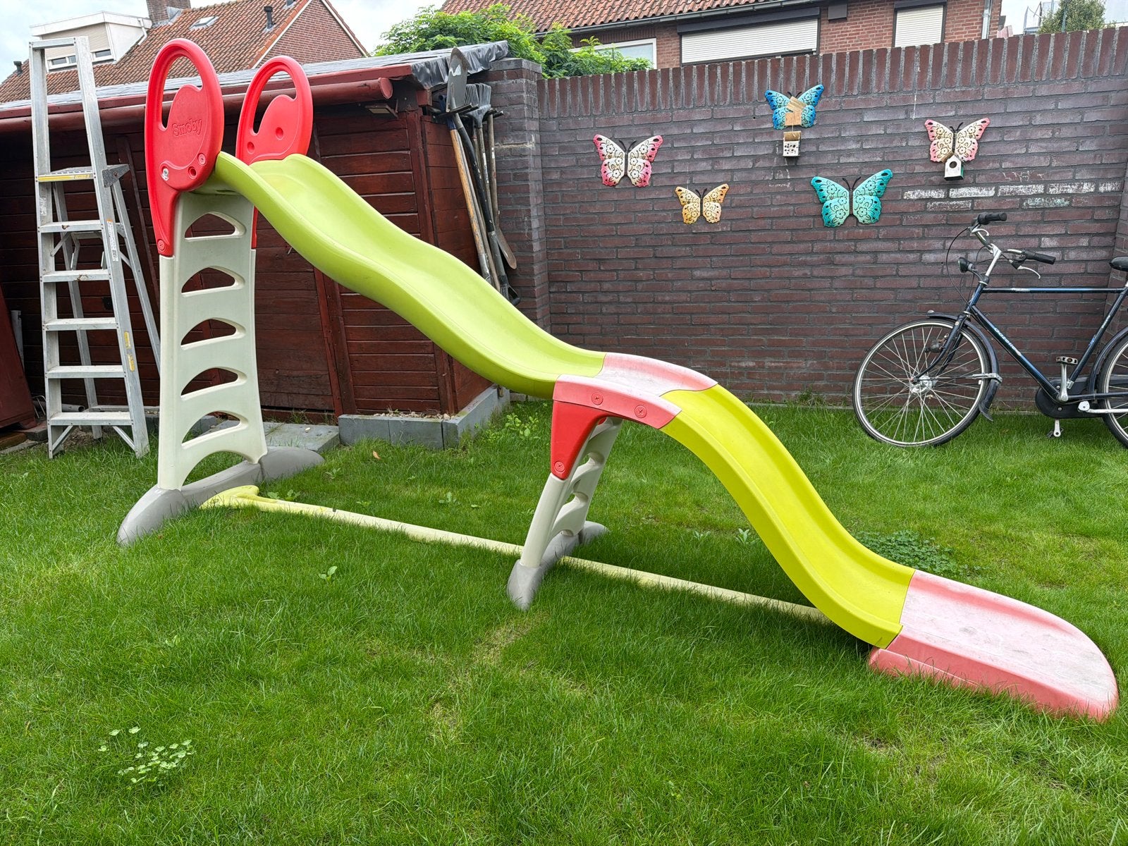 Grote Smoby 2 in 1 glijbaan, Kinderen en Baby's, Speelgoed | Buiten | Speeltoestellen, Ophalen, Gebruikt, Glijbaan