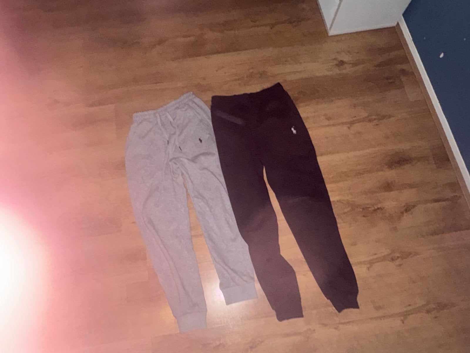 2 Ralph Lauren joggingbroeken - Grijs (M) en Zwart (S), Ophalen of Verzenden, Maat 48/50 (M), Grijs