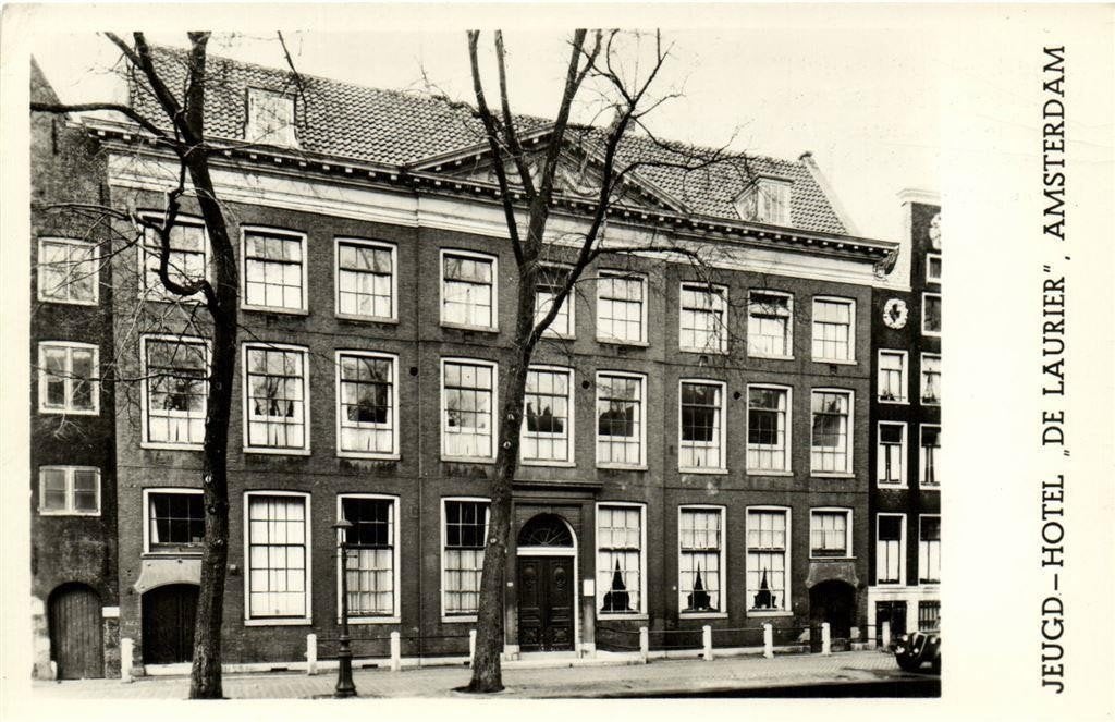 Jeugd-Hotel De Laurier, Amsterdam - ongelopen, Ophalen of Verzenden, 1940 tot 1960, Ongelopen, Noord-Holland