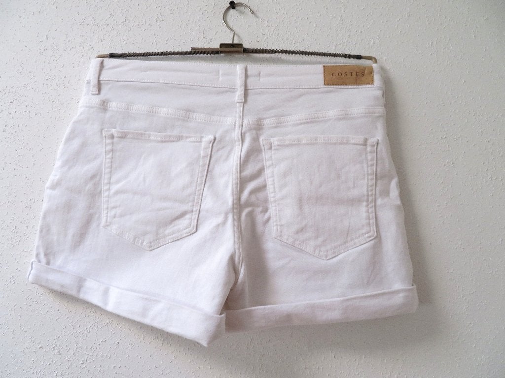 T16 COSTES short korte broek wit maat L = 38/40, Maat 38/40 (M), Costess, Kort, Wit